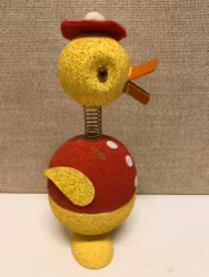 PÅSKKYCKLING/GODISGÖMMA, pappmaterial, 1960/70-tal.