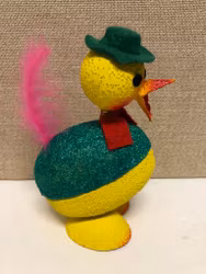 PÅSKKYCKLING/GODISGÖMMA, pappmaterial, Container Western Germany, 1960/70-tal.