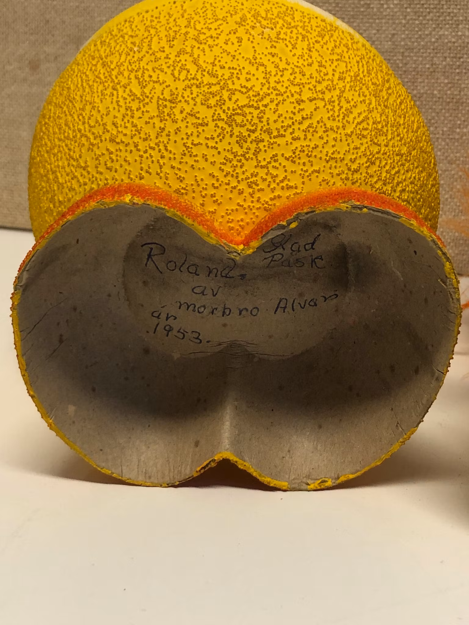 PÅSKKYCKLING/GODISGÖMMA 2 st. pappmaterial, Container Western Germany, 1960/70-tal.