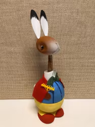 EASTER BUNNY/CANDY HIDDEN PLACE, cardboard material, Western Germany, 1960s/70s.