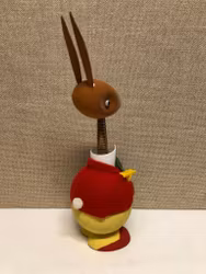 EASTER BUNNY/CANDY HIDDEN PLACE, cardboard material, Western Germany, 1960s/70s.