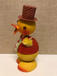 PÅSKKYCKLING/GODISGÖMMA, pappmaterial, Container Western Germany, 1960/70-tal.