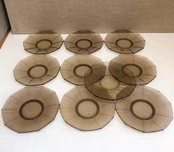 ASSIETTER 10 st. glas, 1900-talets första hälft.