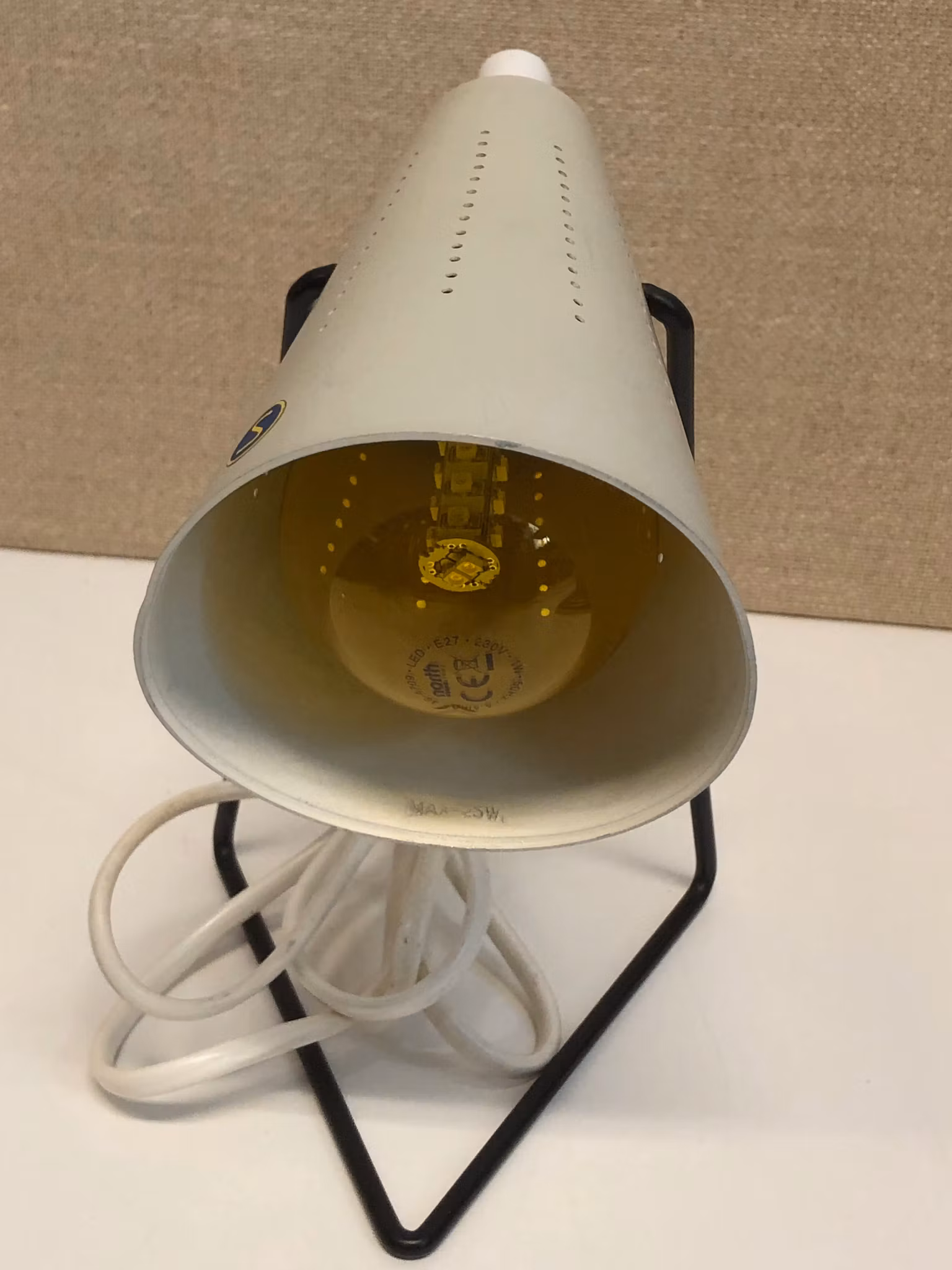 SVEND AAGE HOLM SØRENSEN. Bordslampa, B 790, metall, Asea, 1950/60-tal.