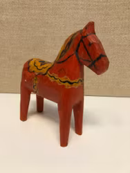 DALA HORSE, wood, 20th century.