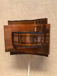 SVEND AAGE HOLM SØRENSEN. Vägglampa, koppar, Danmark, 1960/70-tal.