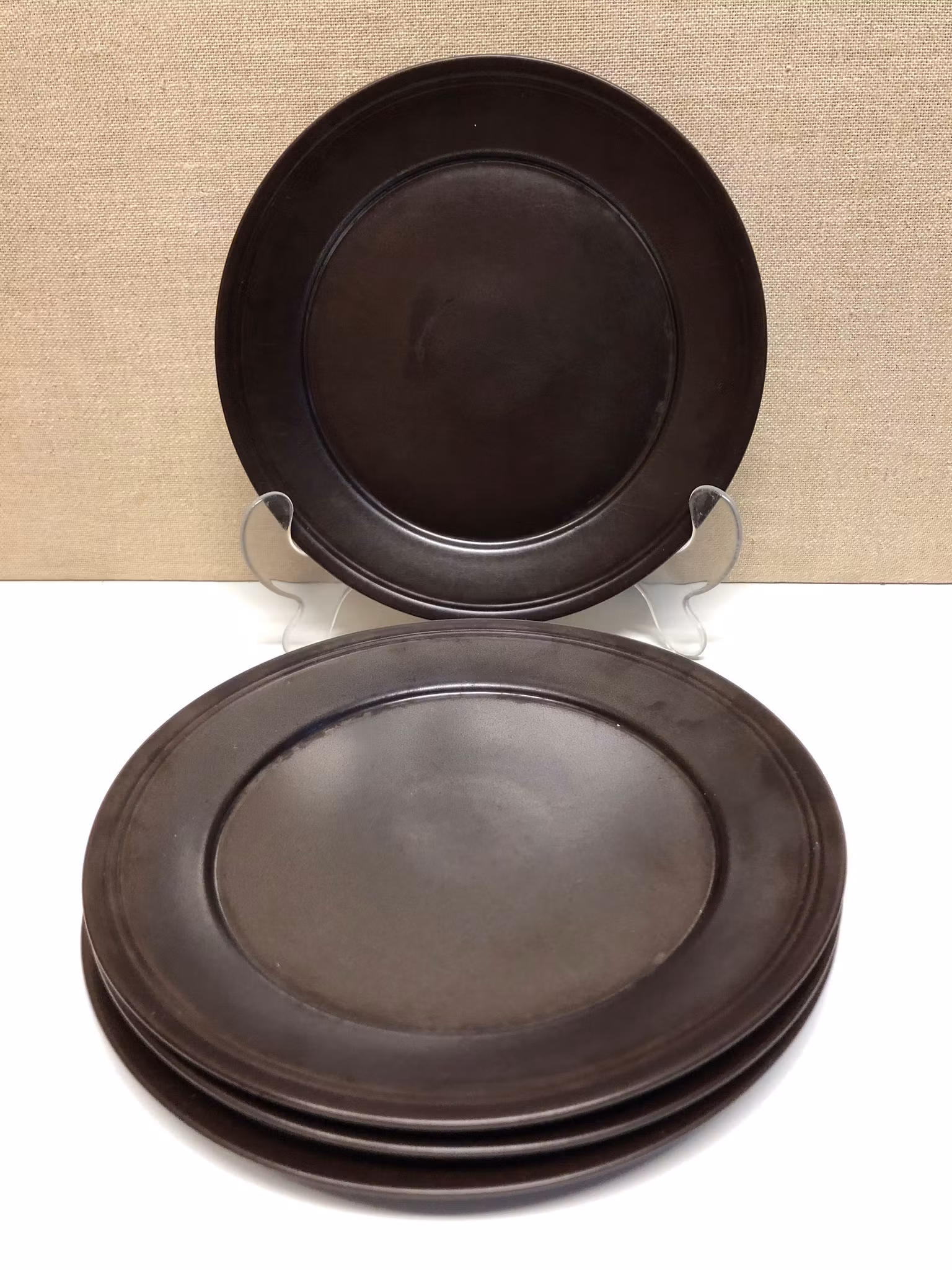 KUVERTTALLRIKAR 4 st. stengods, Höganäs Keramik, Sweden.