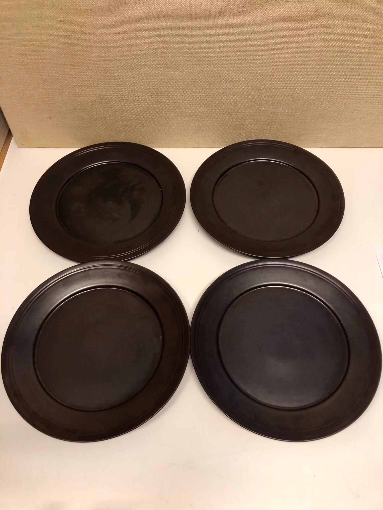 KUVERTTALLRIKAR 4 st. stengods, Höganäs Keramik, Sweden.