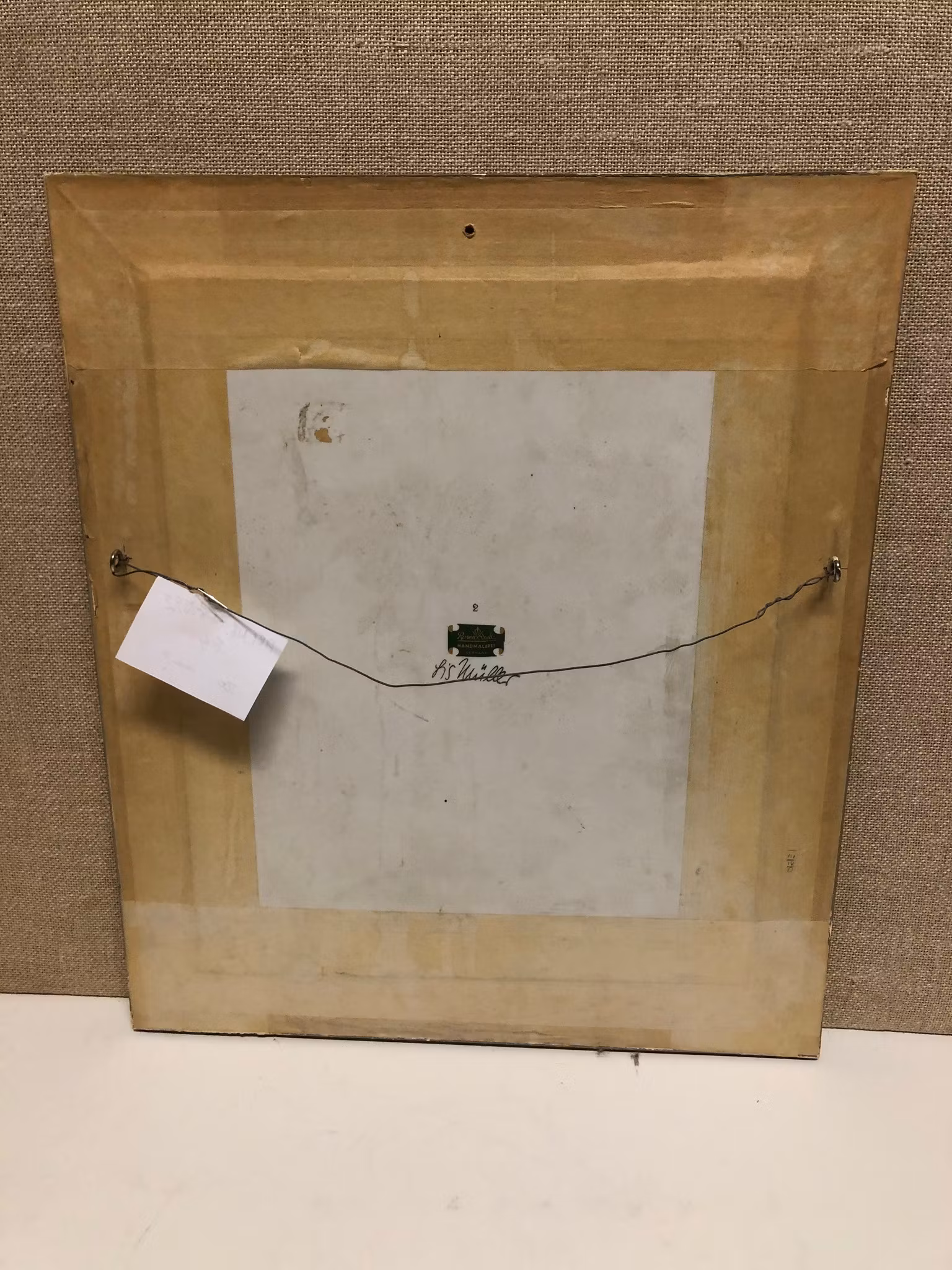 LIZ MÜLLER. Väggplacket, porslin, Rosenthal, Germany, signerad