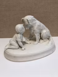 FIGURINE, pariah, "Can't you speak?", Gustavsberg, 1927.