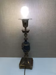 EINAR BÄCKSTRÖM. Bordslampa, modell 5656, mässing, empirestil, Malmö, 1900-tal..