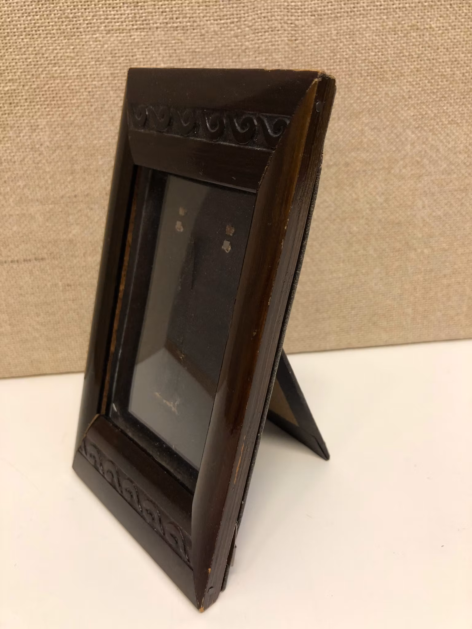 FOTOGRAFIRAM, trä/glas, 1900-talets början.