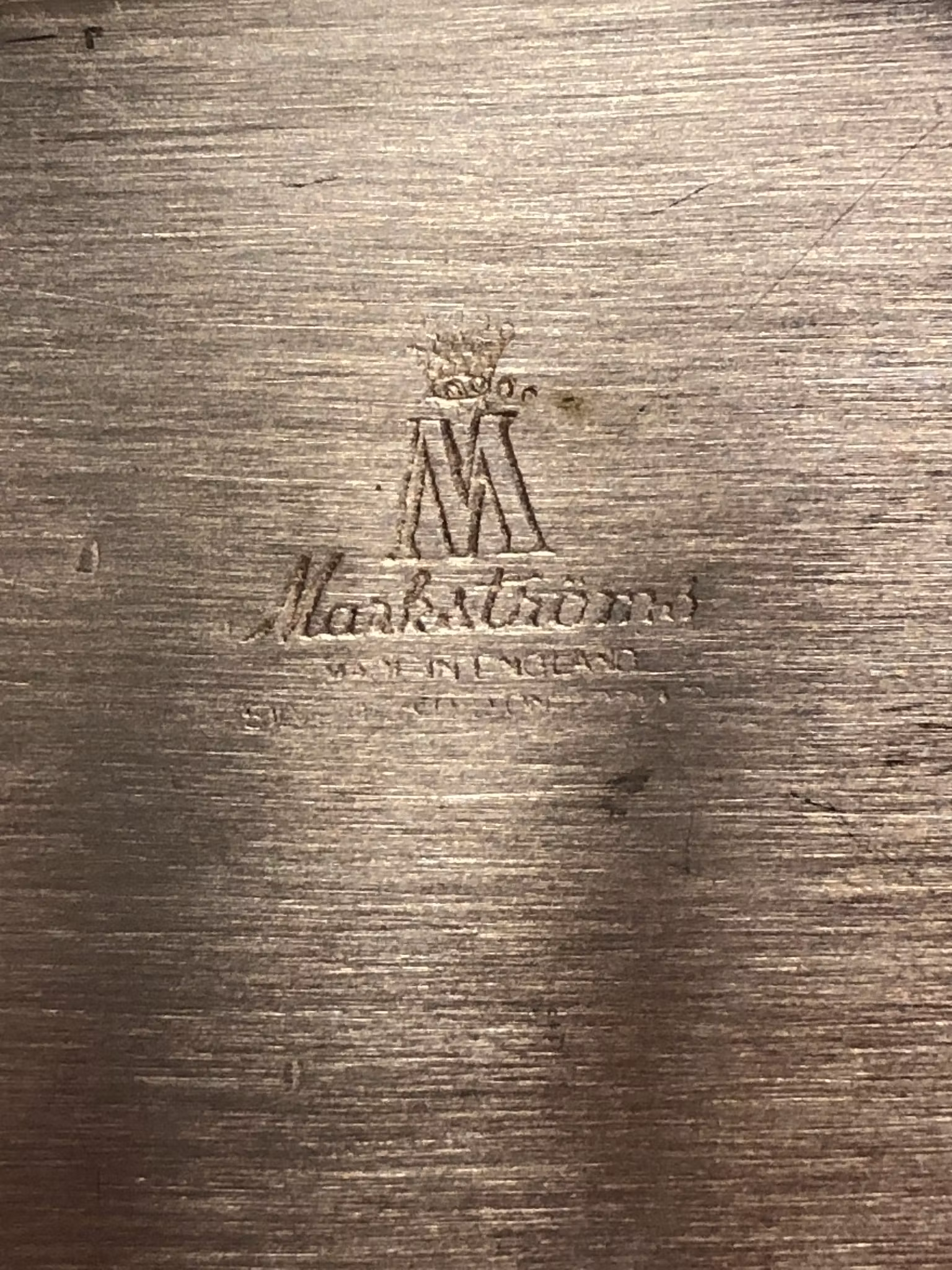 BRICKA, silerplate, Markströms, England.