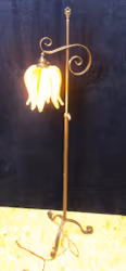 FLOOR LAMP, wrought iron, 1920s/30s