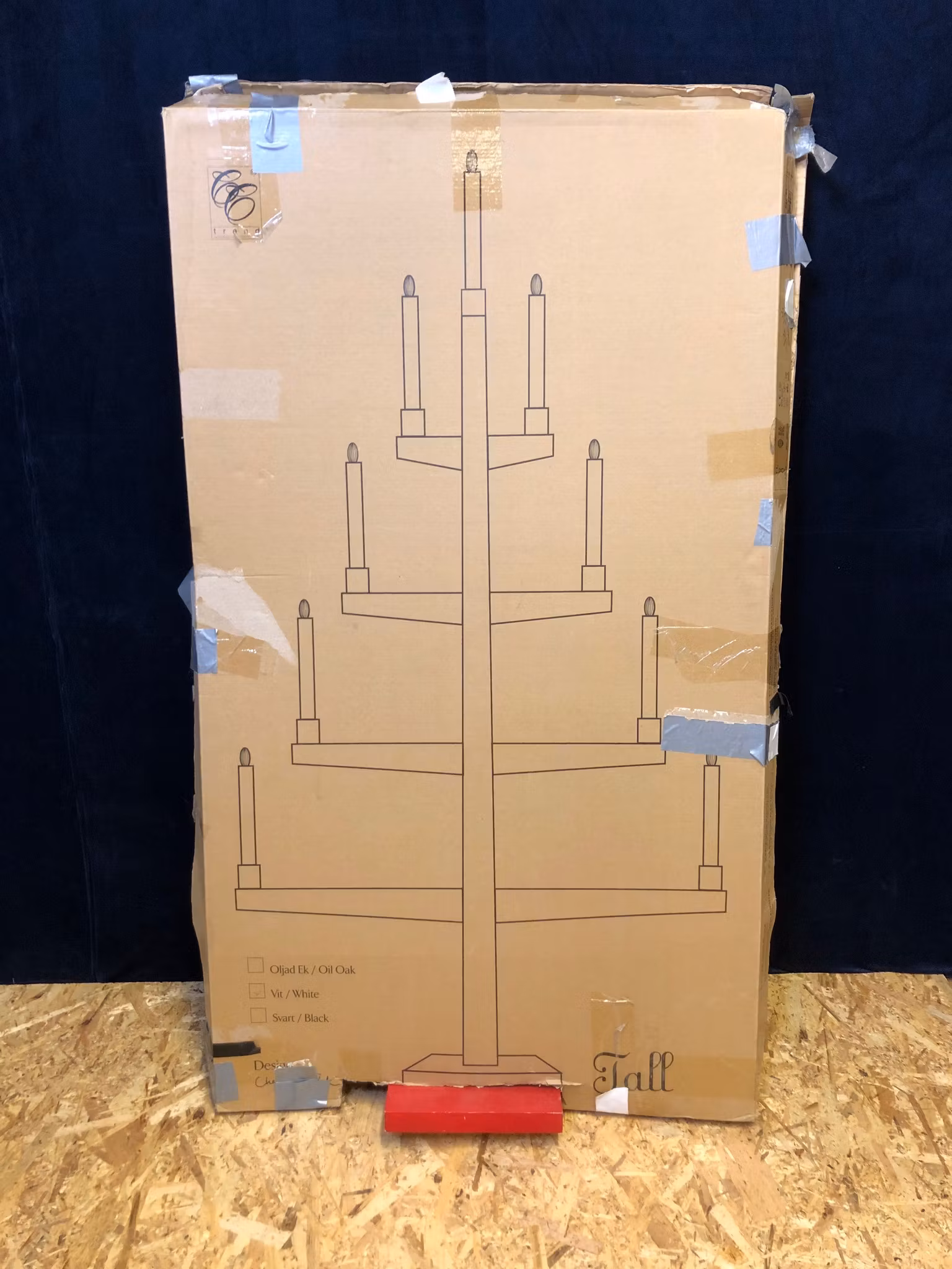 CHARLOTTE FALCK. Adventsljusstake, trä, ”Tall”, Swing Industrial Limited.