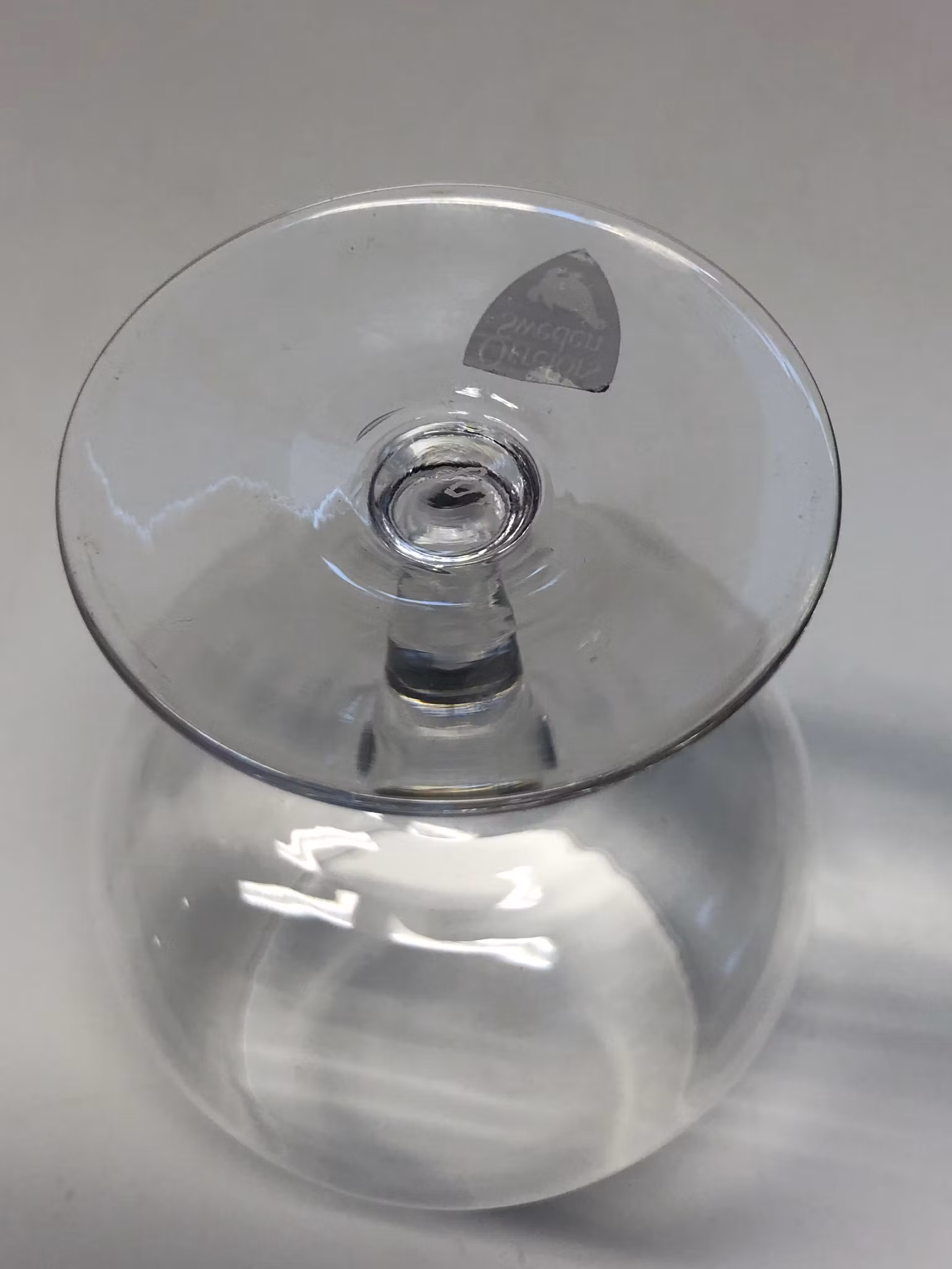 COGNACSKUPA, glas, Orrefors.