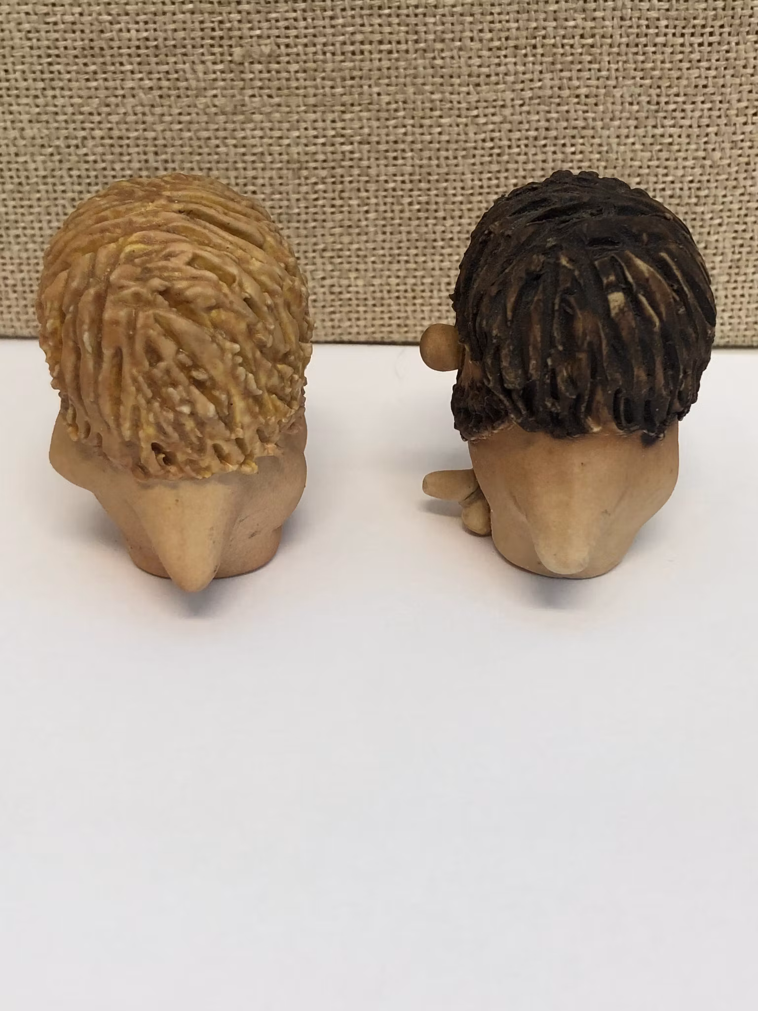 FEDERICO FABBRINI. Figuriner, Eva och Adam, keramik, Italy, 1900-talets sista kvartal.