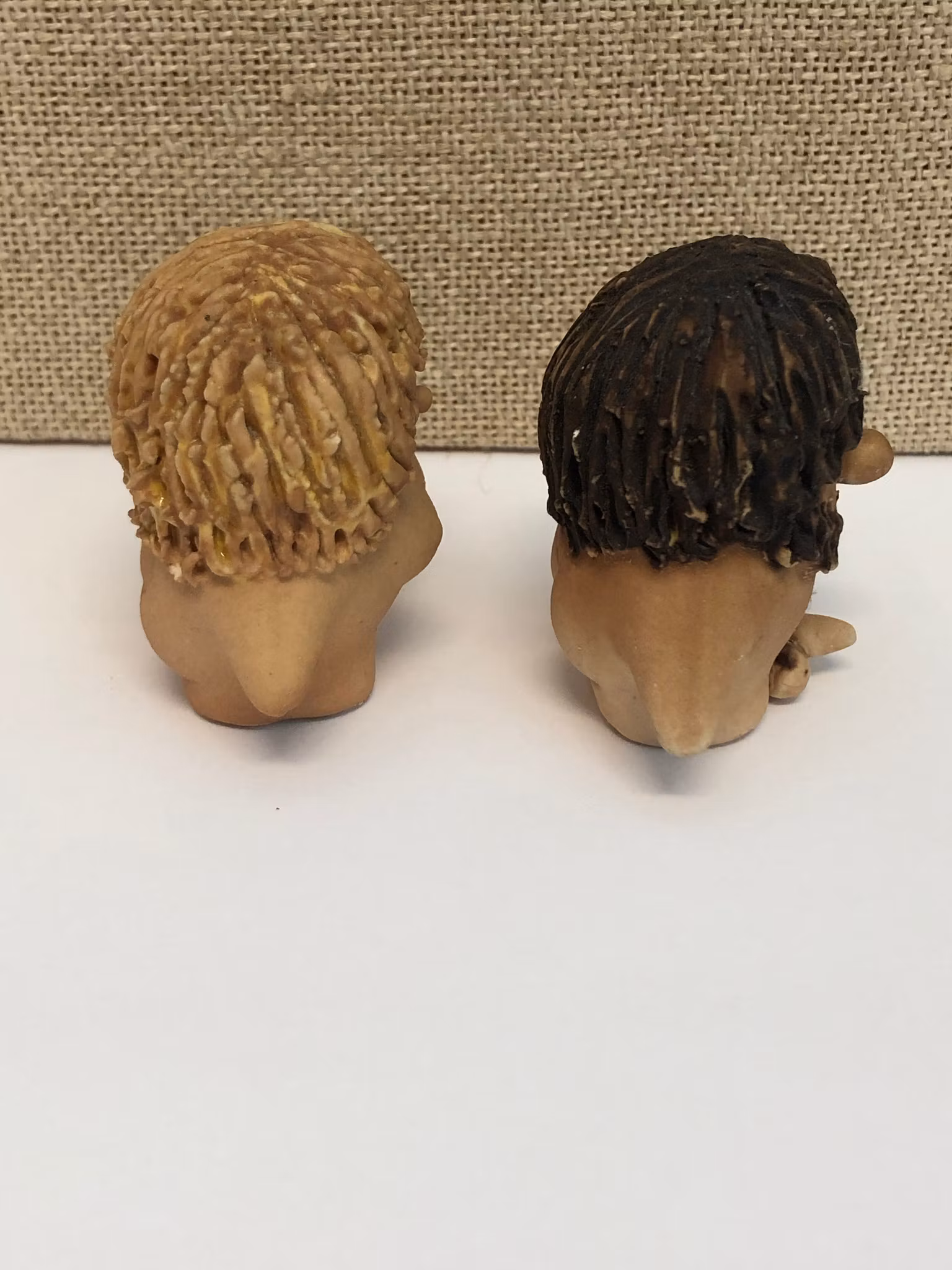 FEDERICO FABBRINI. Figuriner, Eva och Adam, keramik, Italy, 1900-talets sista kvartal.