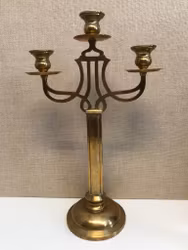 KANDELABER, mässing, Jugend, 1900-talets början.