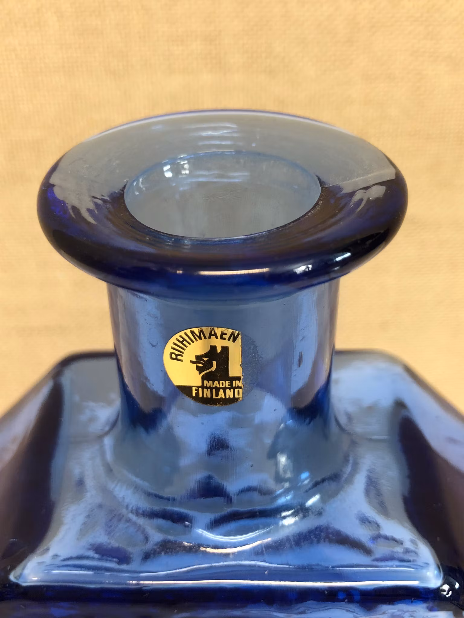 NANNY STILL. Flaska, glas, "Stella Polaris", Riihimäen Lasi, Finland.