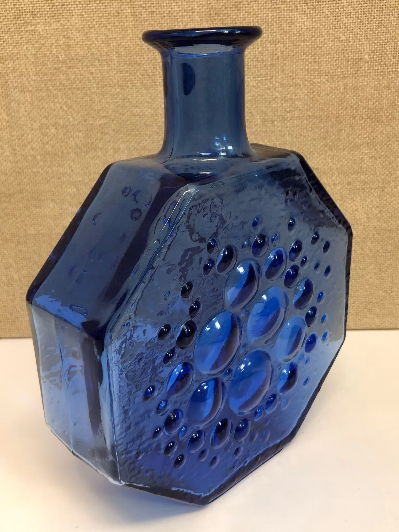 NANNY STILL. Flaska, glas, "Stella Polaris", Riihimäen Lasi, Finland.