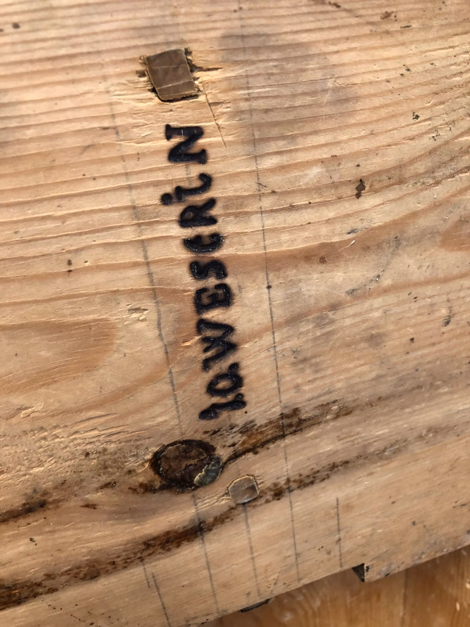 MJÖLBINGE, bemålad furu, 1800-tal.