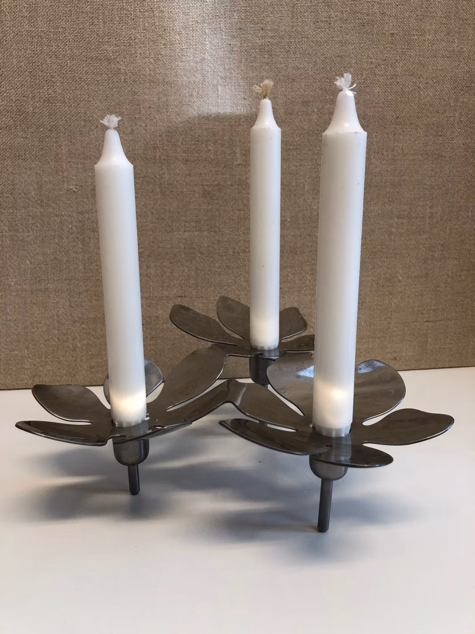 MONIKA MULDER. Ljusstake, rostfritt stål, Stockholms serien, Ikea, 19/2000-tal.