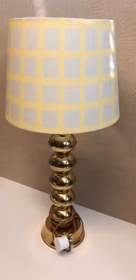 TABLE LAMP, brass, Enco, No. 68, 1960s/70s.