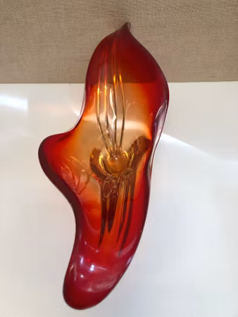 BOWL, glass, second half of the 20th century.