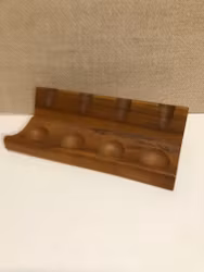 PIP STAND, walnut, 1960s/70s.