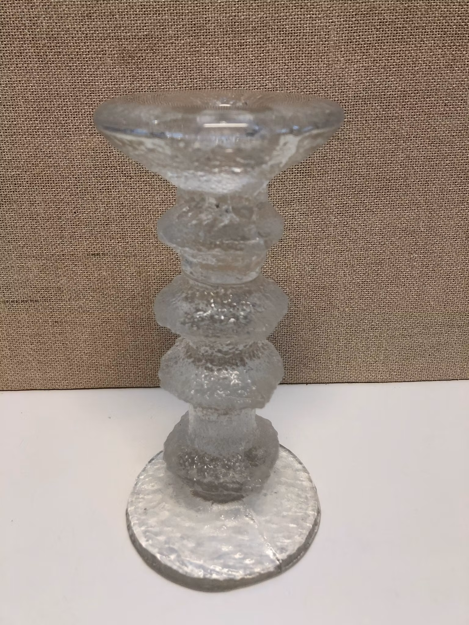 TIMO SARPANEVA. Ljusstake, glas, "Festivo", Iittala.