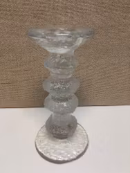 TIMO SARPANEVA. Ljusstake, glas, "Festivo", Iittala.