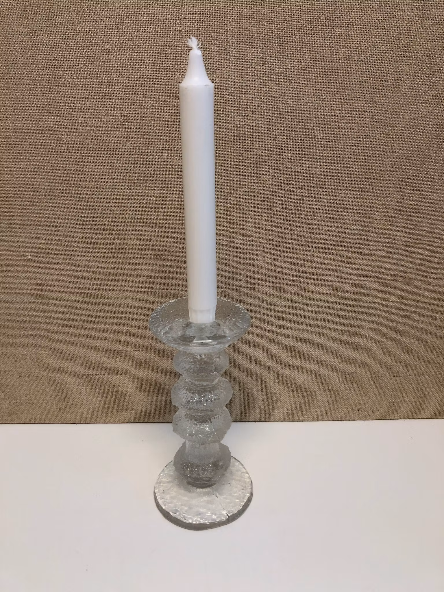 TIMO SARPANEVA. Ljusstake, glas, "Festivo", Iittala.