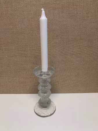 TIMO SARPANEVA. Ljusstake, glas, "Festivo", Iittala.