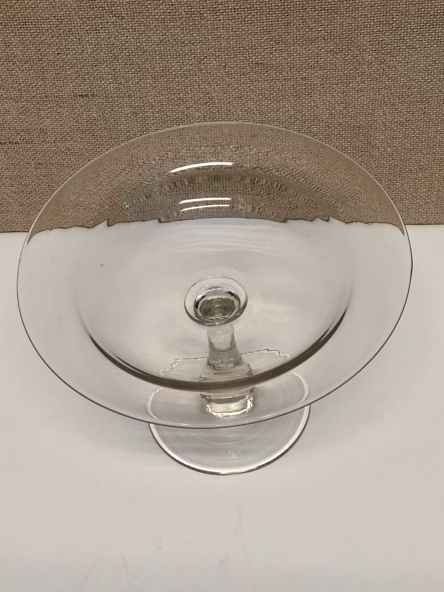 SKÅL, glas, handblåst, 1900-talets början.