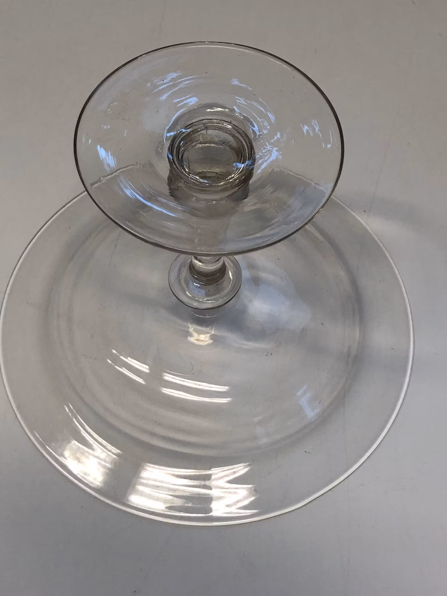 SKÅL, glas, handblåst, 1900-talets början.