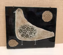 SYLVIA LEUCHOVIUS. Wall plaque, stoneware, Rörstrand, Sweden.