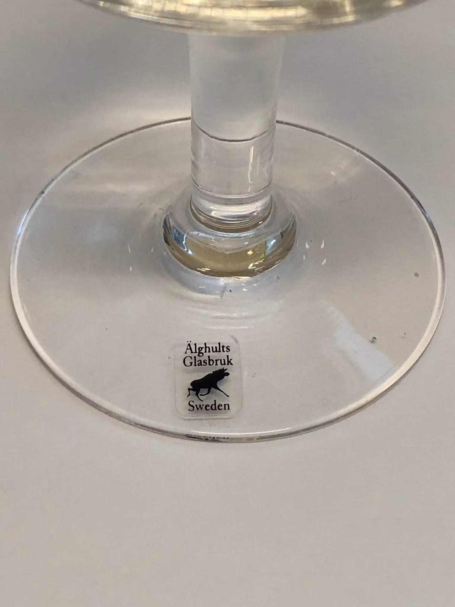 VINPROVARGLAS 5 st. Älghults Glasbruk.