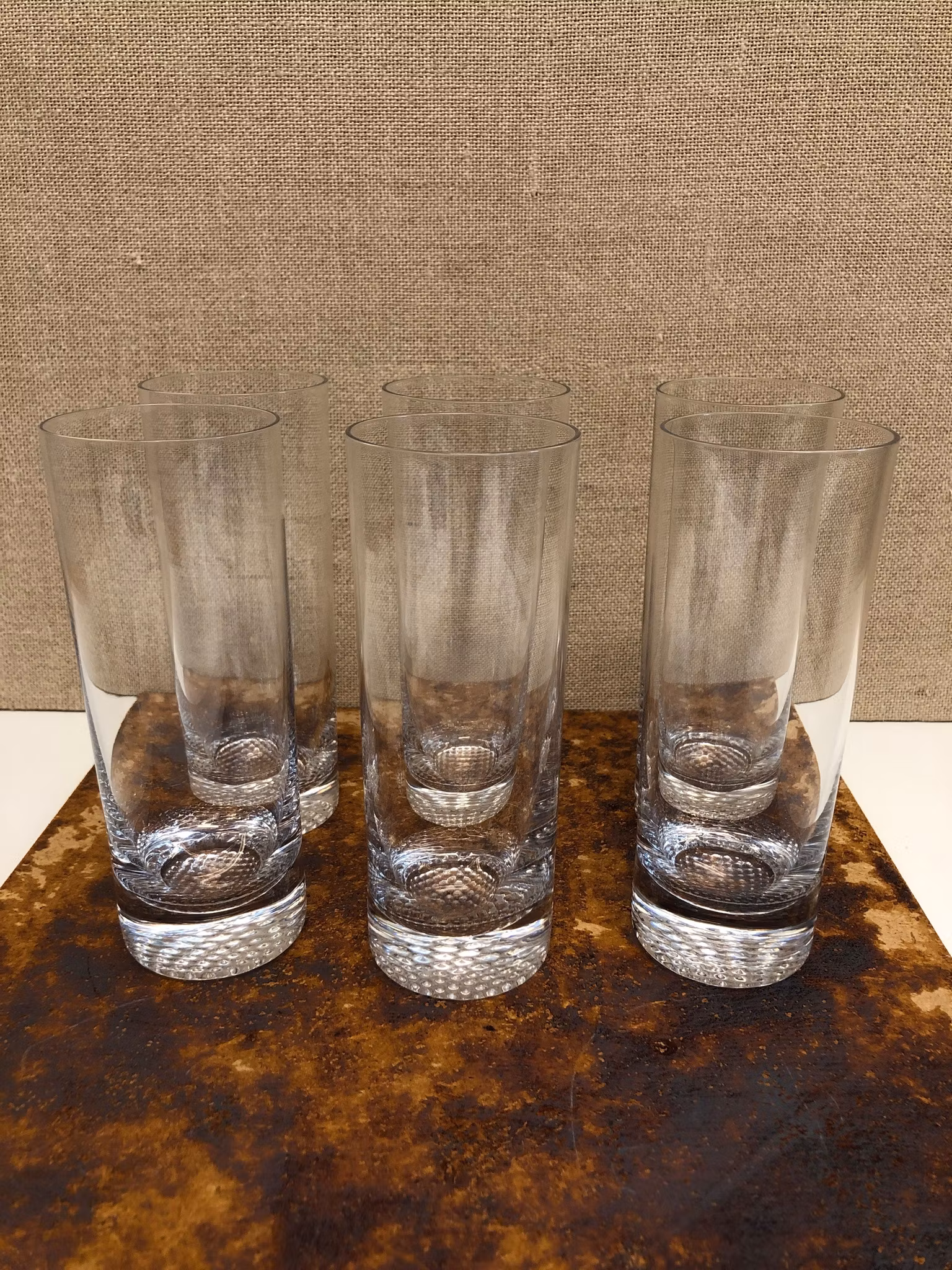 BENGT EDEFALK. Cocktailset 9 delar, glas, Skruf.