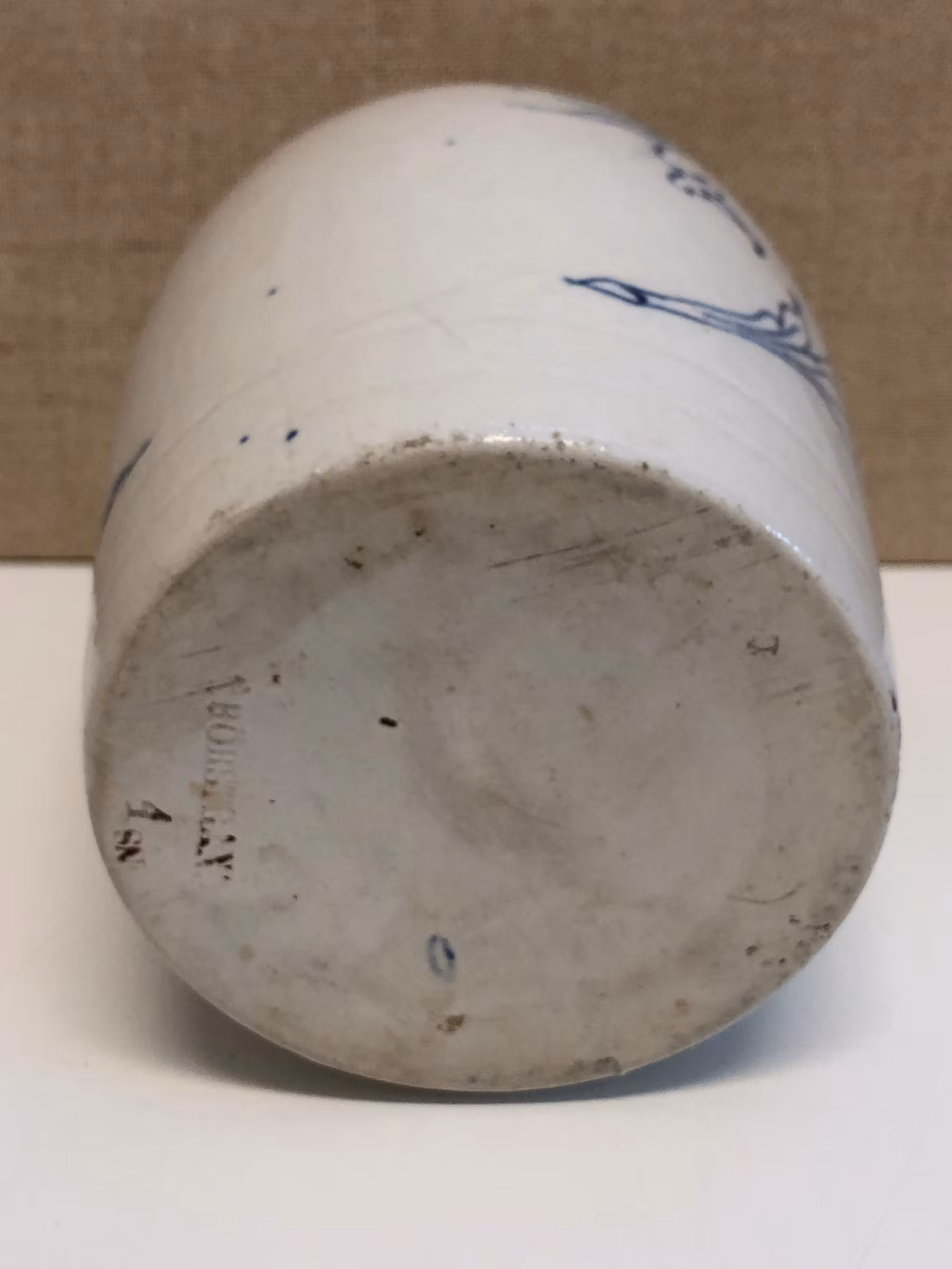 KRUS, stengods, "Blå vit", Rörstrand, 18/1900-tal.