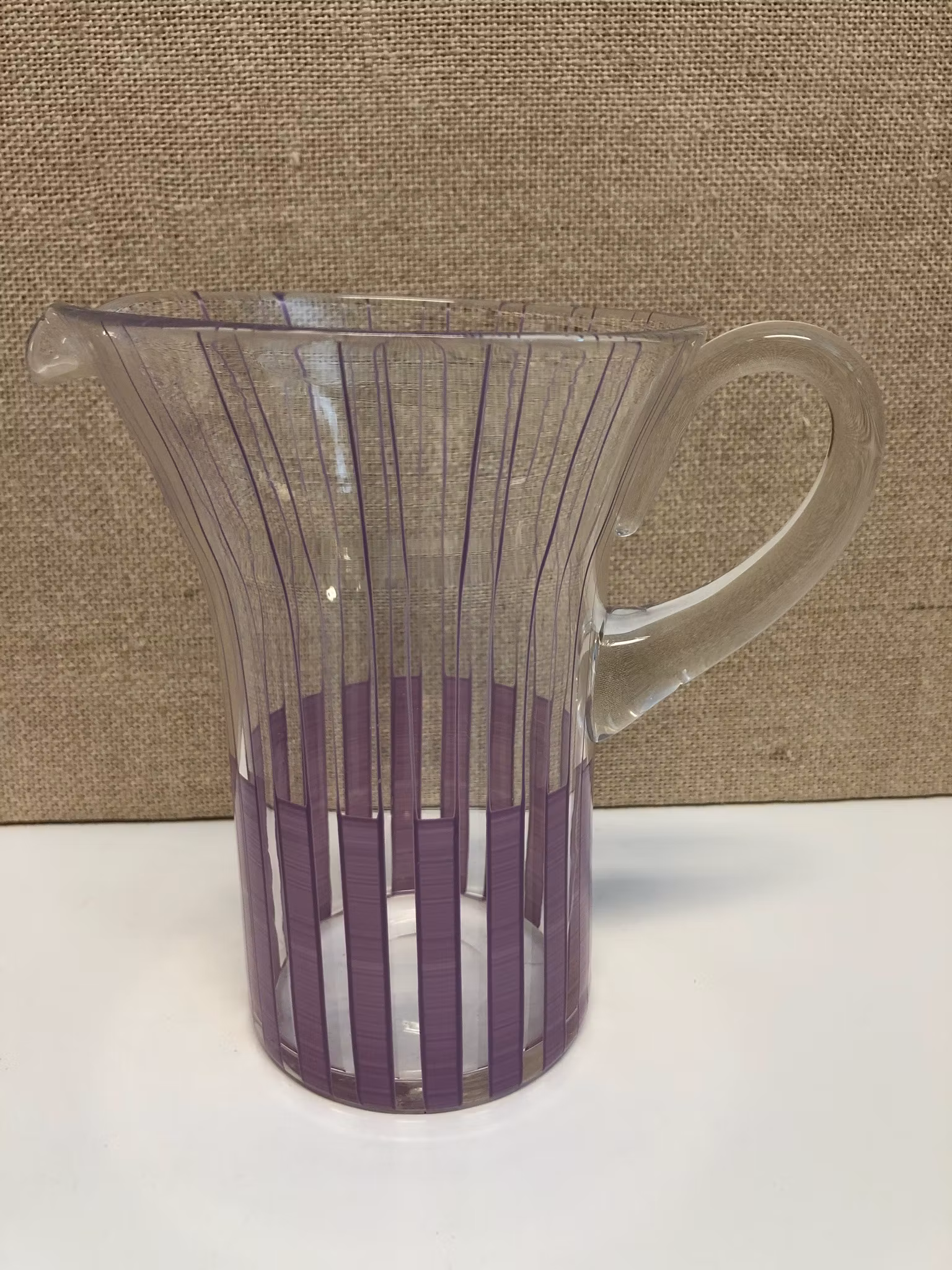 BENGT ORUP. Tillbringare och skål, glas, "Strikt", Johannesfors, 1950-tal.