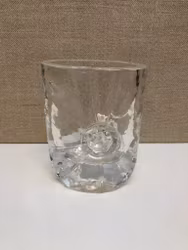 RUNE STRAND, Vase, glass, "Sunburst", signed, SEA Glasbruk.