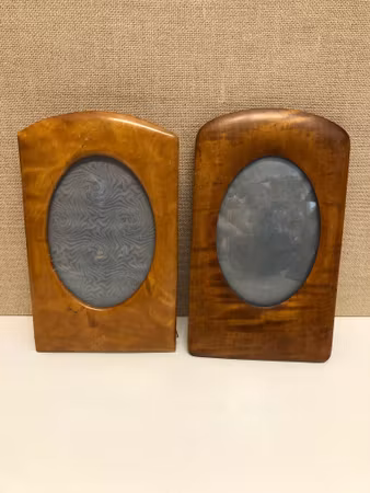 FRAMES 2 pcs. birch/glass, early 20th century.