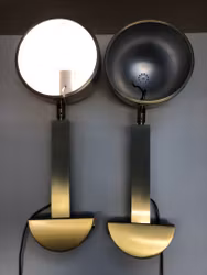 BÖRJE CLAES. Sänglampor, ett par, typ 299, mässing, DMI, Danmark