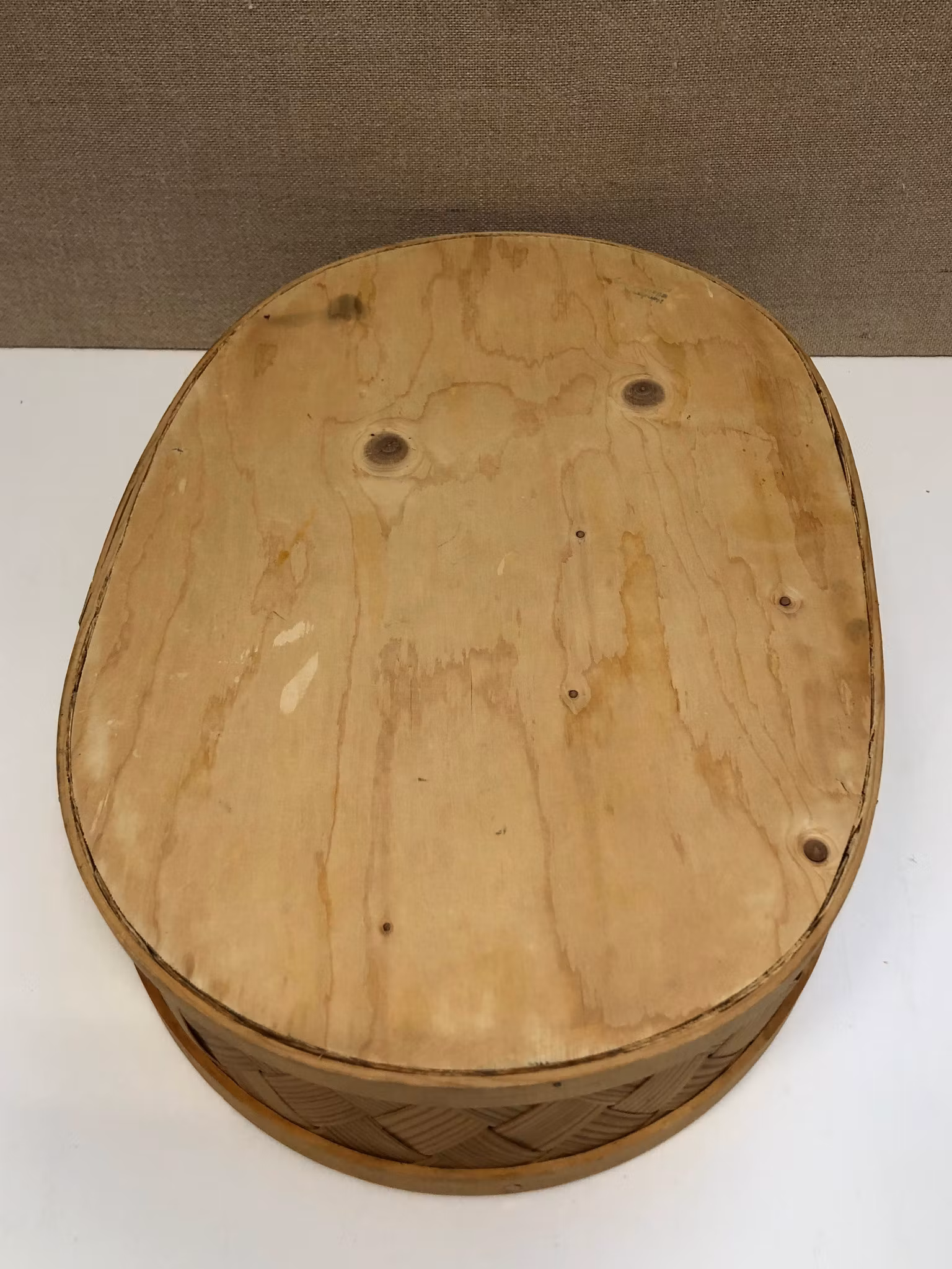 KORG/BRICKKORG, träspån, 1900-talets andra hälft.