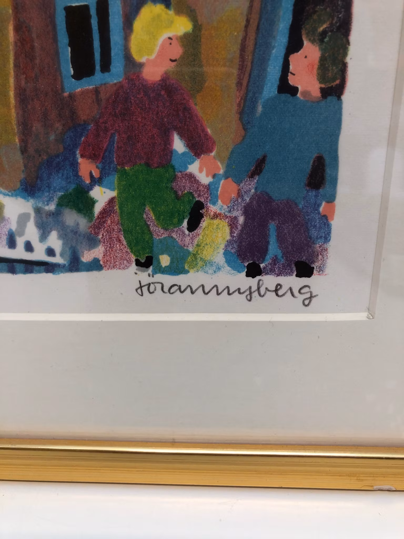 JÖRAN NYBERG. Promenader, litografi, signerad och numrerad 78/360