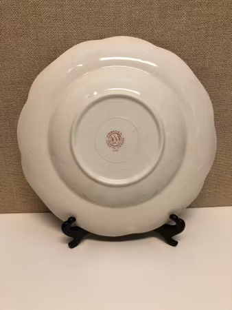 ARTHUR PERCY. Deep plate, porcelain, "Red grapevine", Gefle.