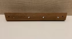 KLÄDHÄNGARE, teak/mässing, "Combino serie", Hafa, Sweden.