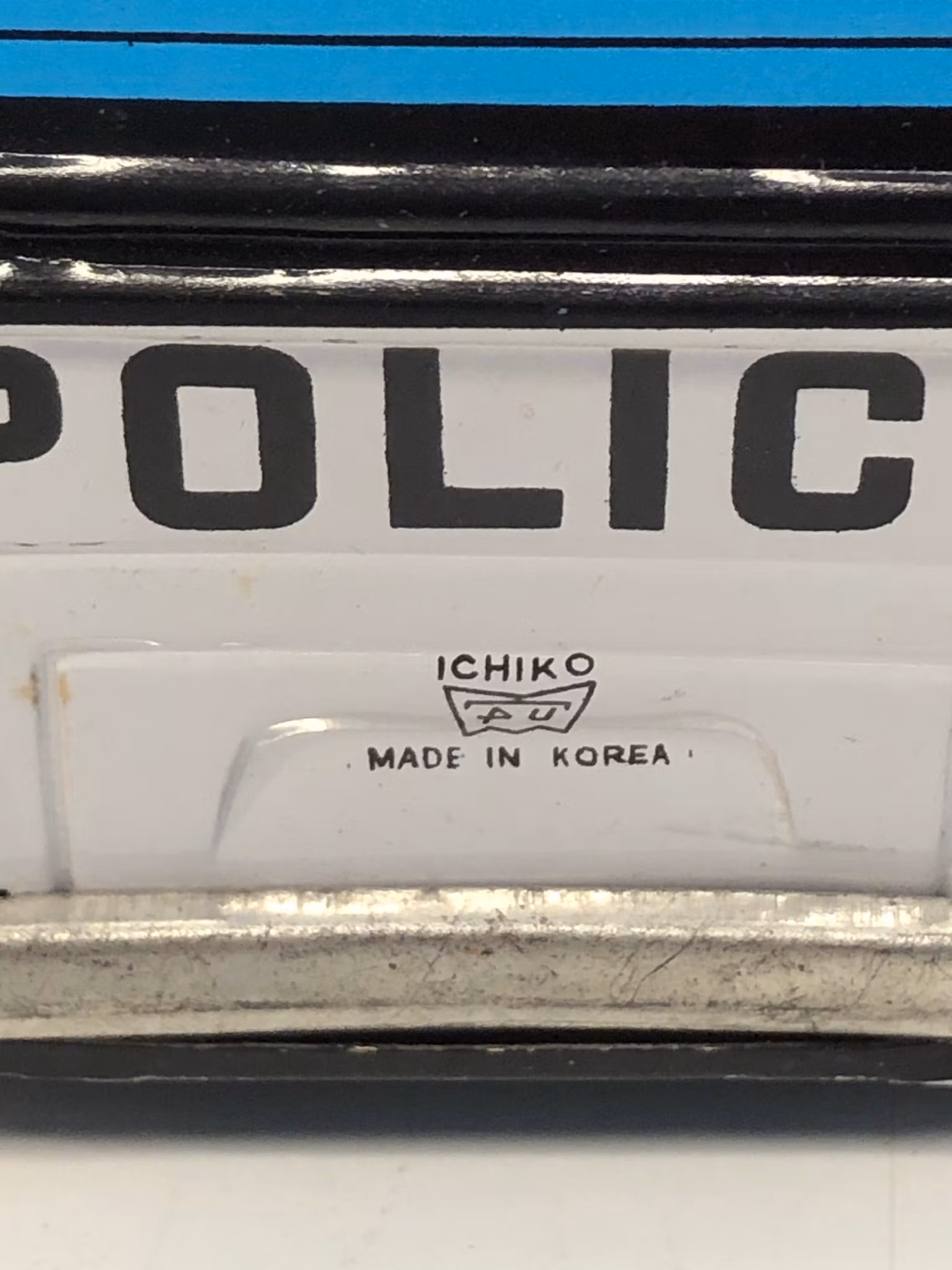 LEKSAKSBIL, plåt, Ichiko VW, Police Transporter, Korea, 1960/70-tal.