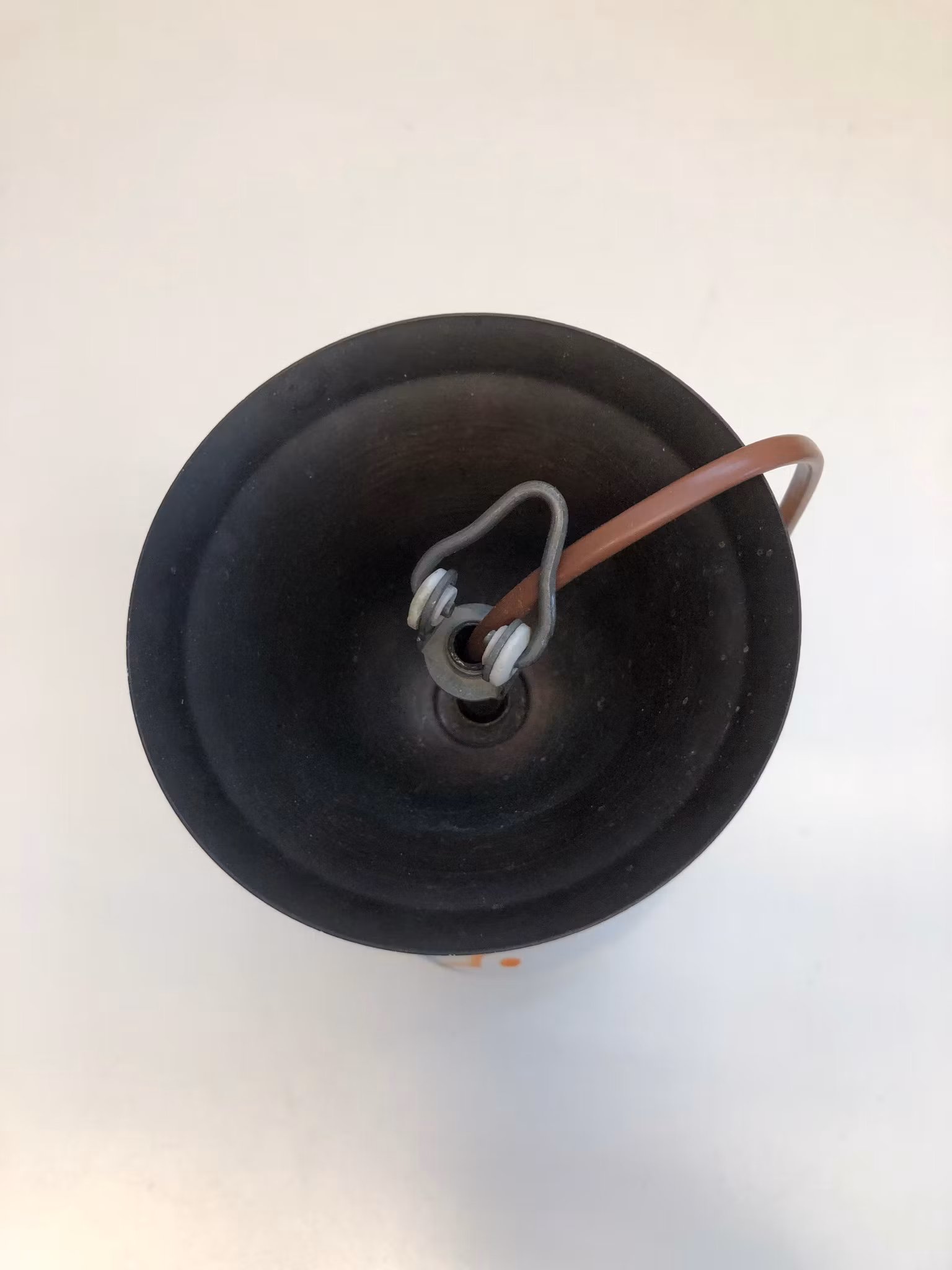 TAKLAMPA, metall/glas, 1930/40-tal.
